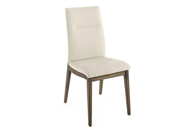 Stuhl Eva von Seetal Leder "creme" ca. 46x69x63cm 
