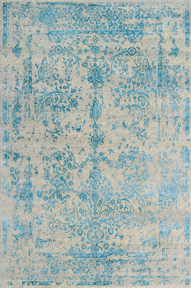 Teppich Lilian 166230 von Negra Wolle mit Bambusseide ca. 251x172cm