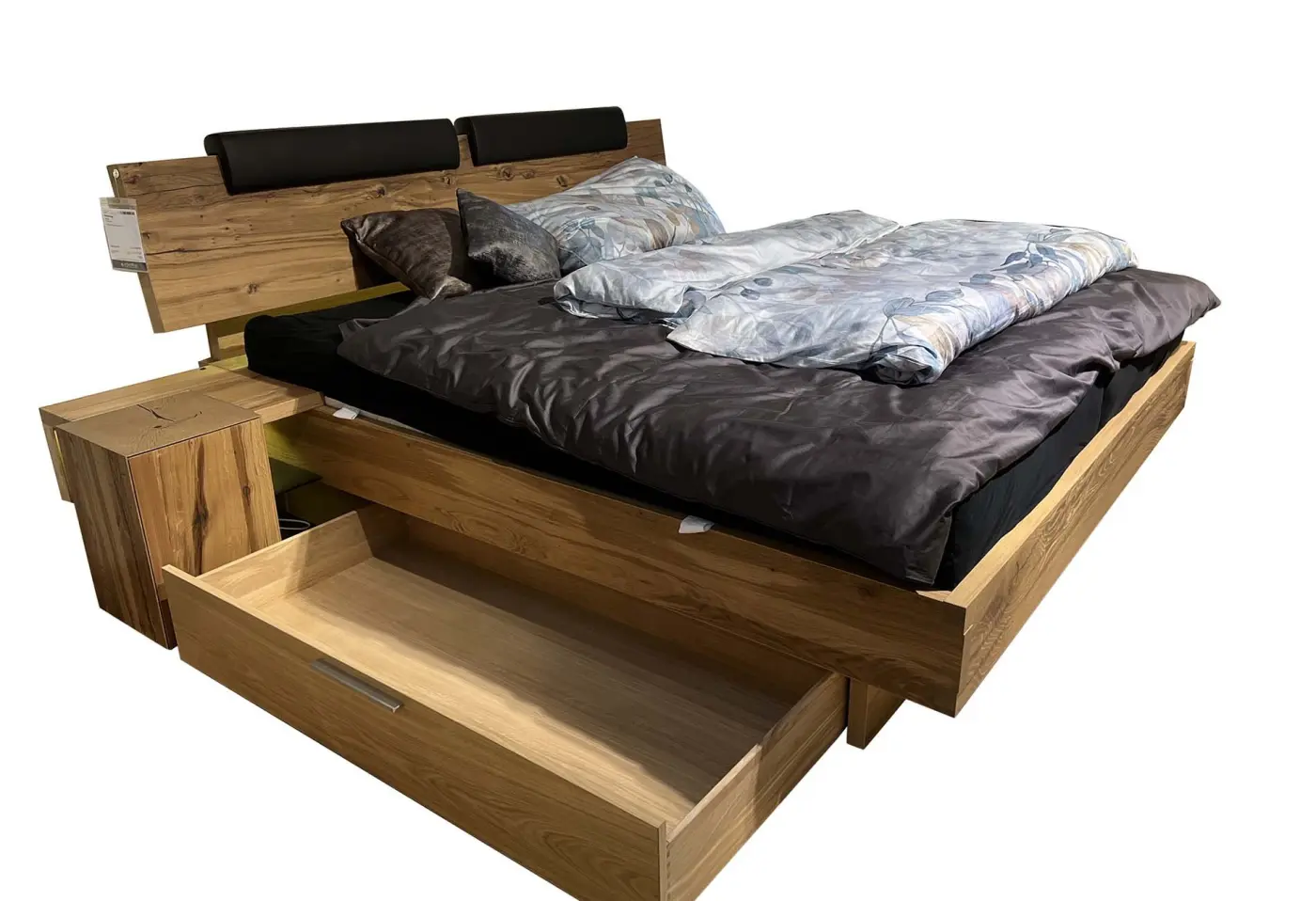 Bettanlage V-Alpin sleeping von Voglauer Eiche Altholz ca. 180x200 x50cm