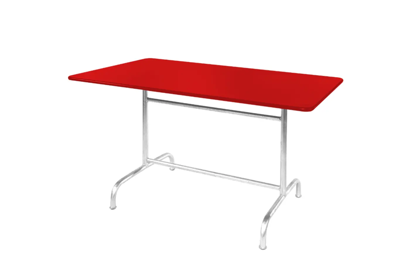 Metalltisch Rigi Rot von Schaffner ca. 240x90cm