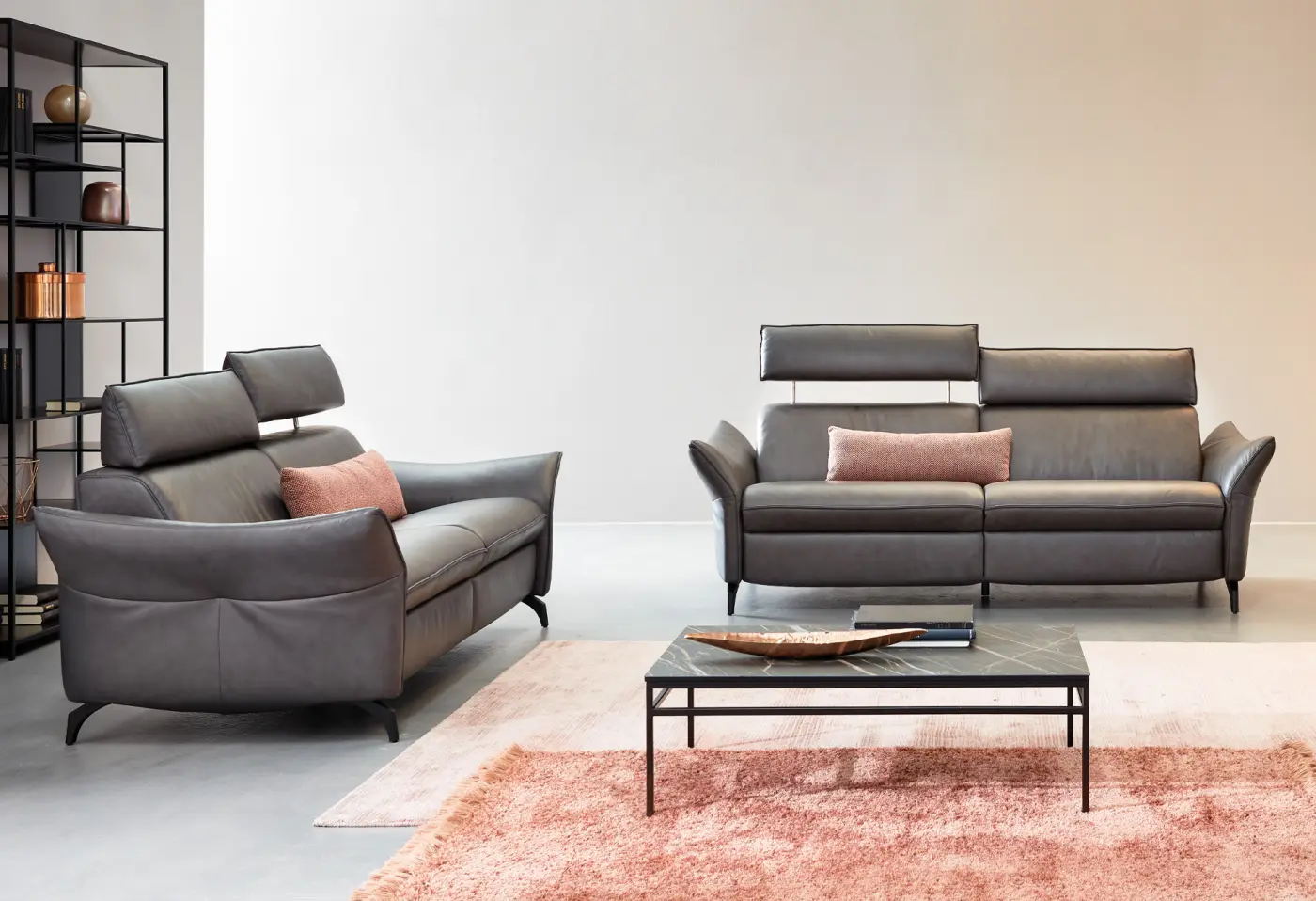 Sofa 16372.80. Leder PG 18 ca. 194cm