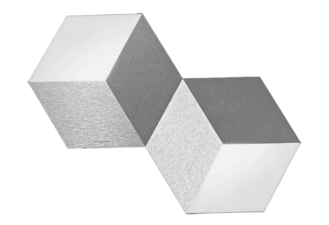 LED-Wand/Deckenleuchte 11021.2. Aluminium Metall ca. 53x30,6cm