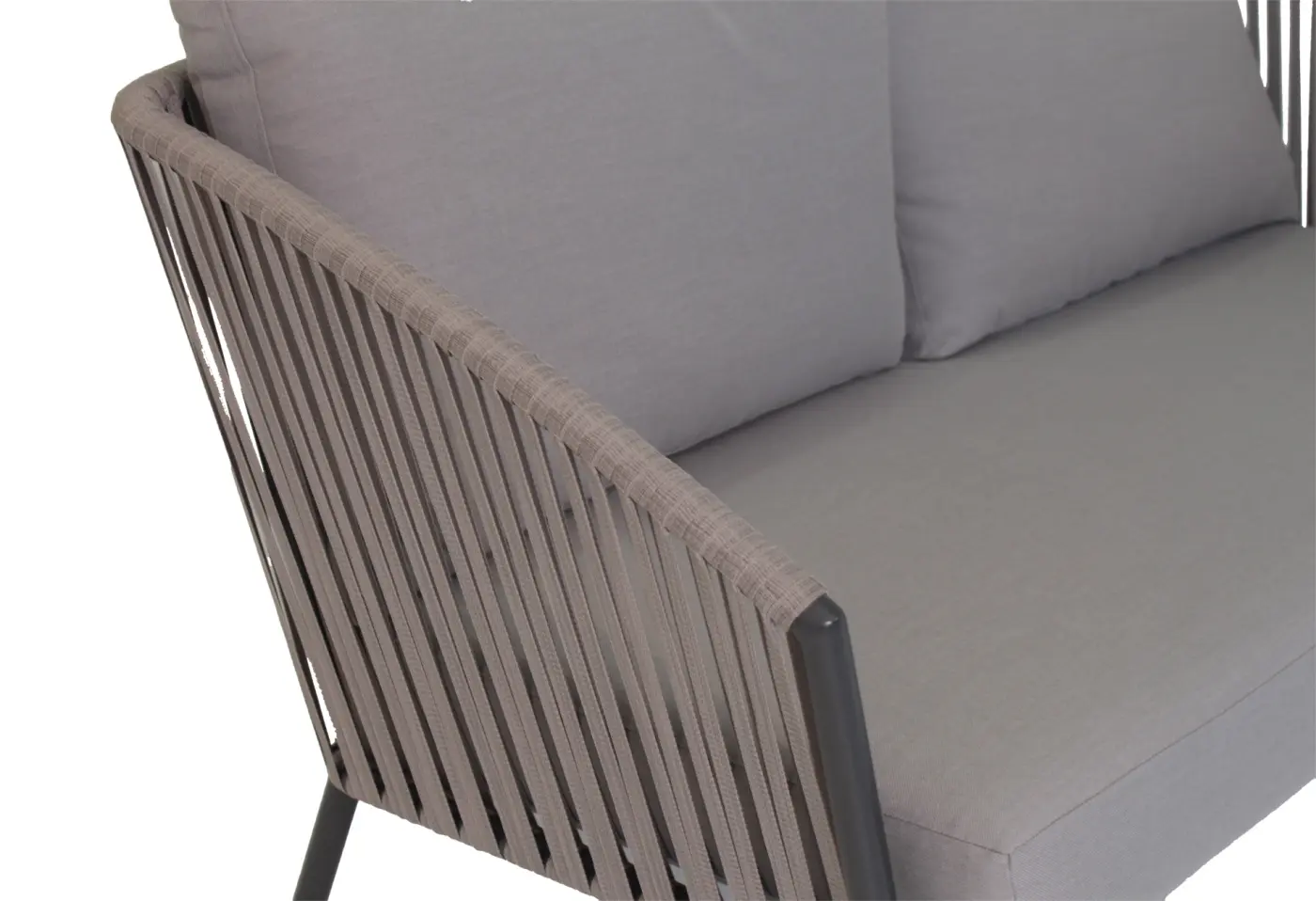 Lounge-Sofa Cliff Silber von Stern Kissenset 100% Polyacryl machiato Gurt salt Textilien