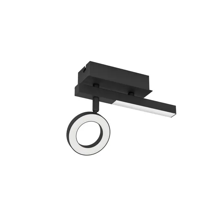 Spot 19534.. Schwarz Aluminium, Stahl, Kunststoff ca. 22,5x6,5x16,5cm