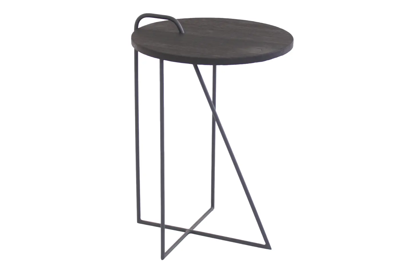 Couchtisch Corner von Seetal Eiche massiv, gekohlt, natur geölt ca. 40x56cm