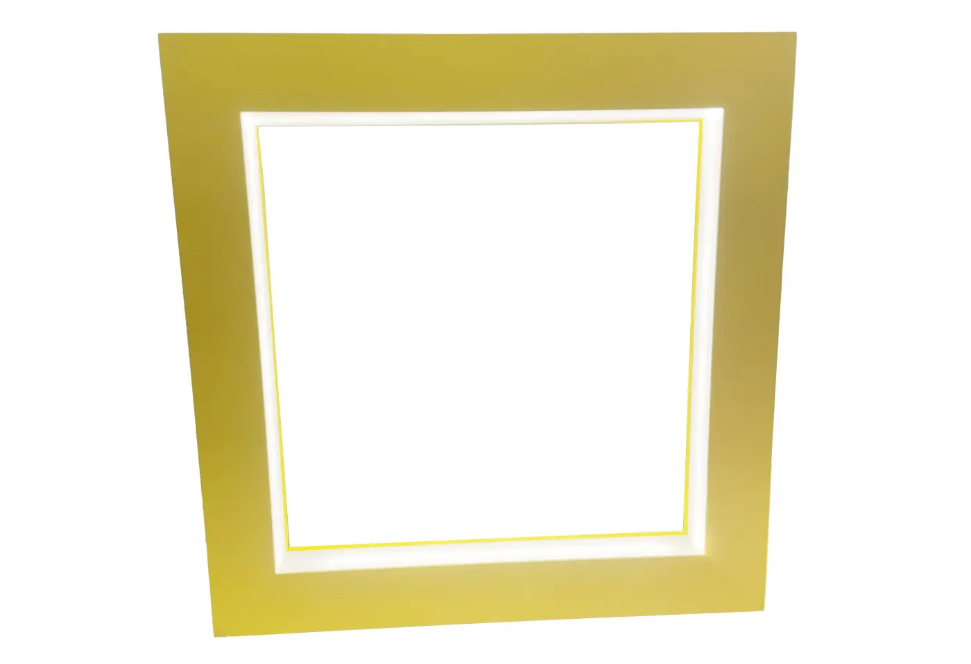 Rahmenleuchte 21250044.. Zitrusgelb ca. 35x35cm
