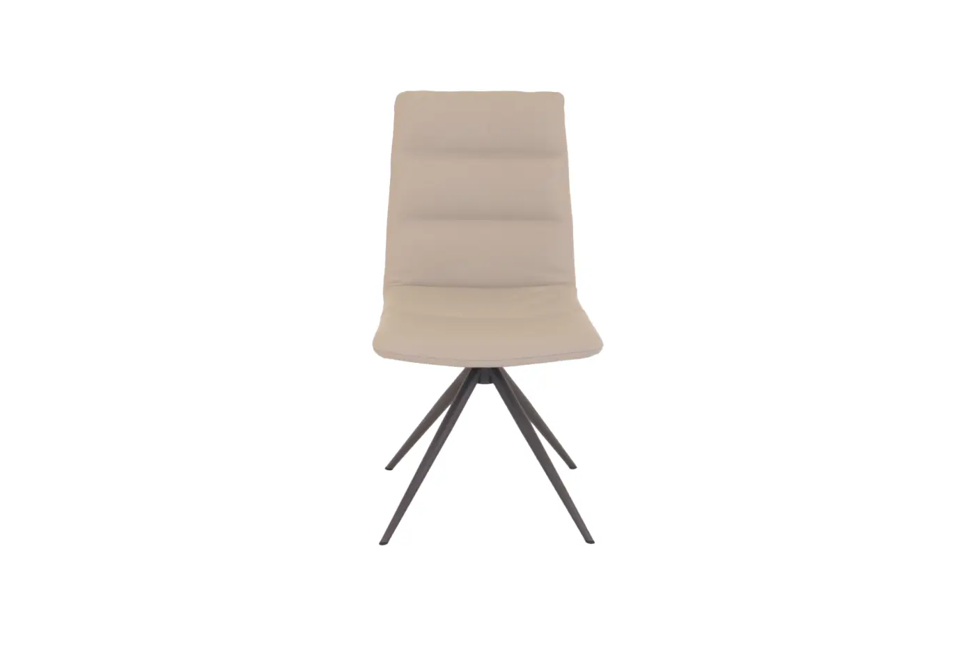 Stuhl Kenza Latte von Bert Plantagie Leder ca. 48x91x63cm