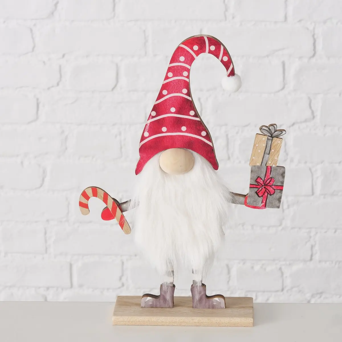 Wichtel 32cm Snorre, rot/weiss, sort. Rot, weiss ca. 32cm