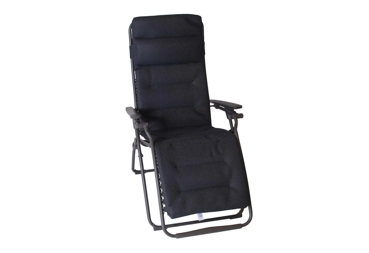 Liegestuhl Futura Bec Dunkel Grau von Lafuma Outdoorstoff Comfort ca. 70x163x83cm