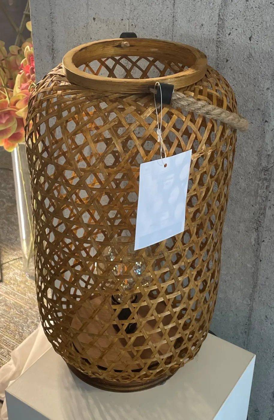 Tischleuchte 12623.. Braun ca. 25x45cm 