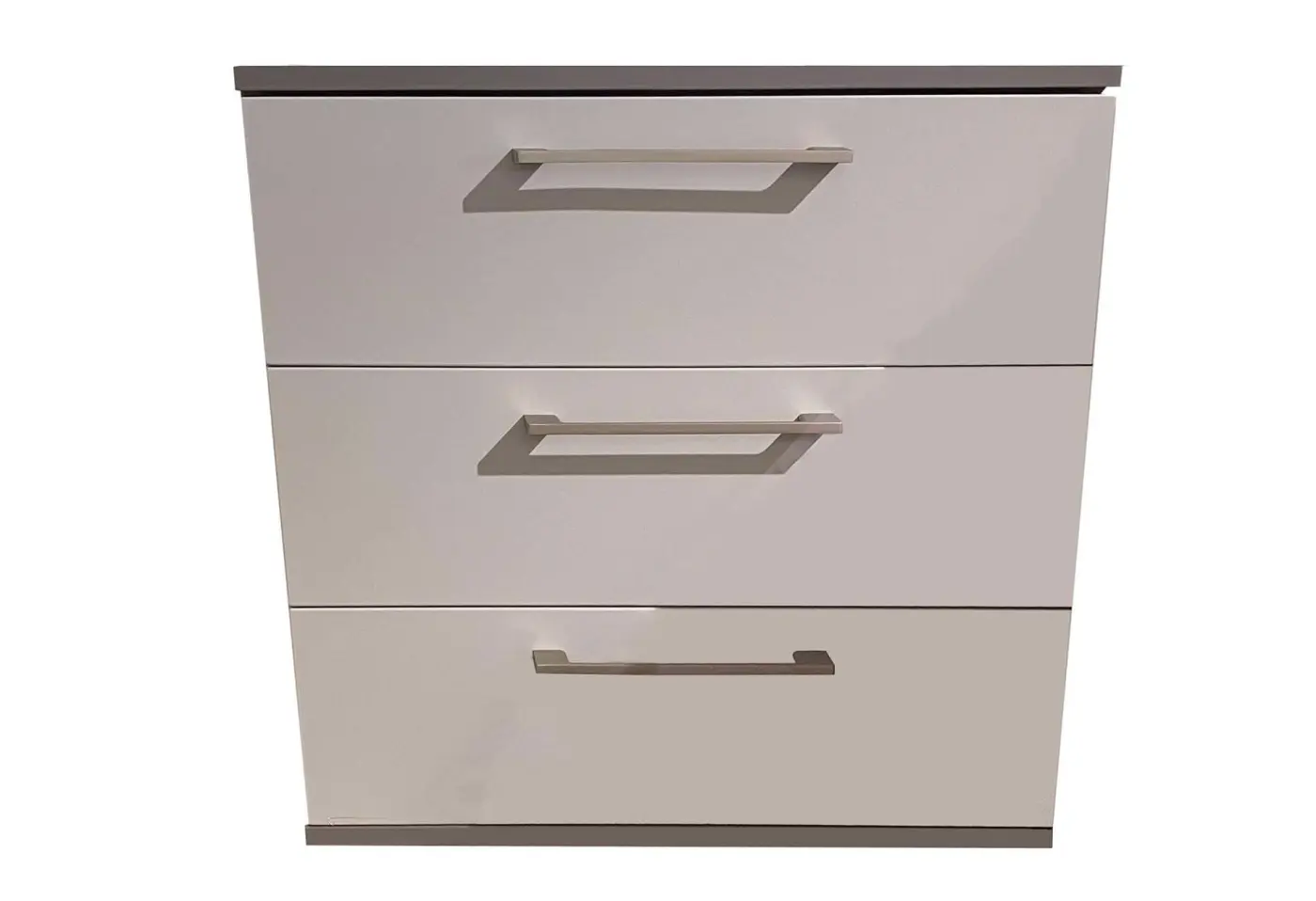 Konsolen-Set 20326.. Lack Manhatten, Lack Satingrau ca. 60x60x46cm