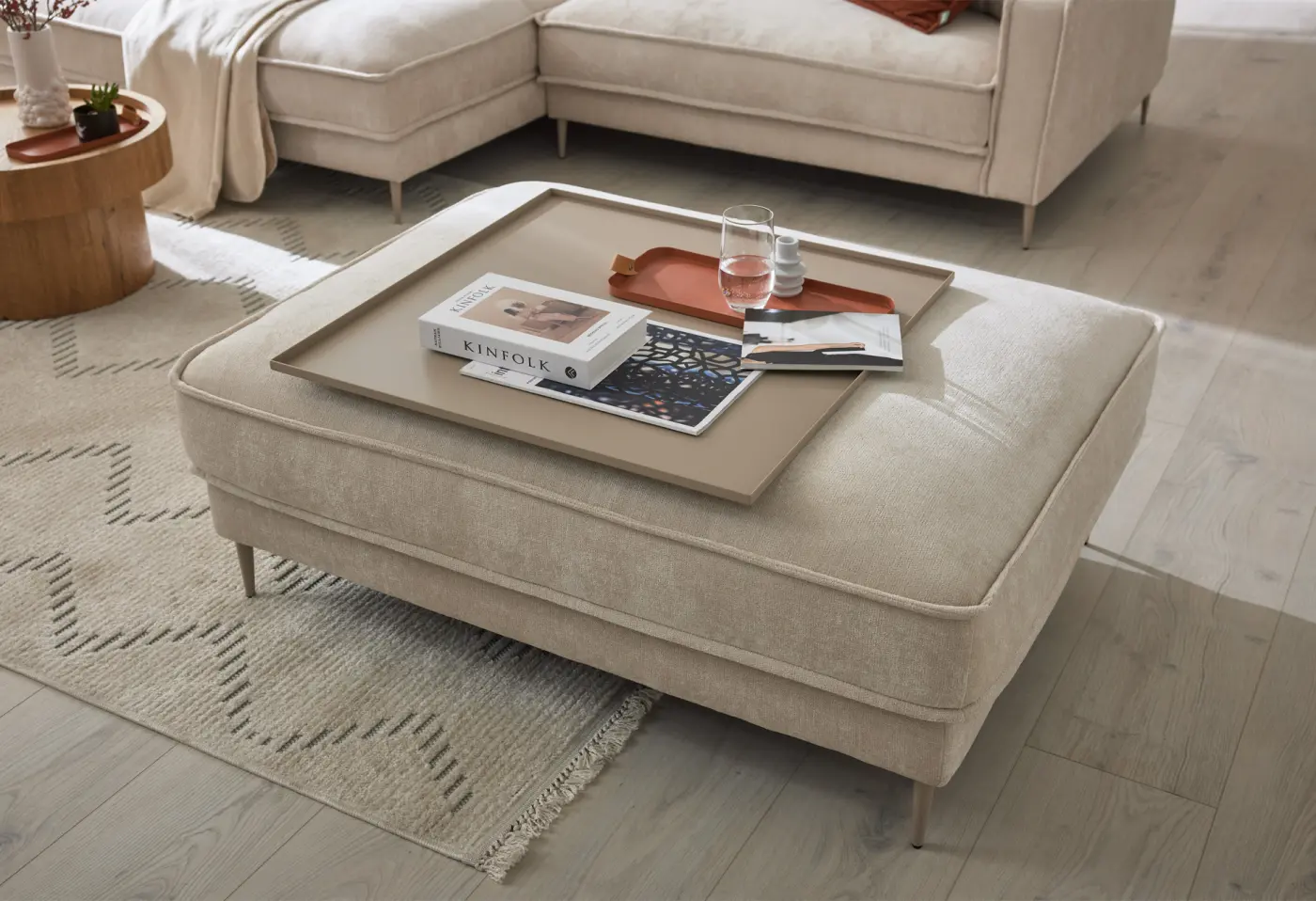 Polstergarnitur Roomio No. 4102 Roma nature von Roomio ca. 190x272cm