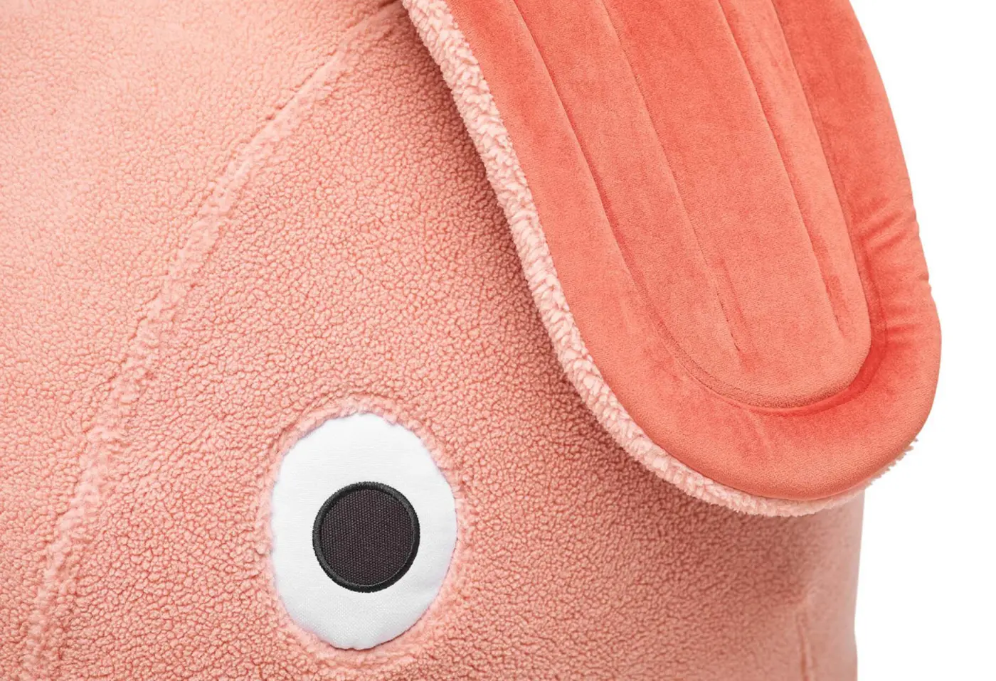 Kuschelhase C09 XS Teddy Cheeky Pink von Fatboy Polyester ca. 180x150x50cm