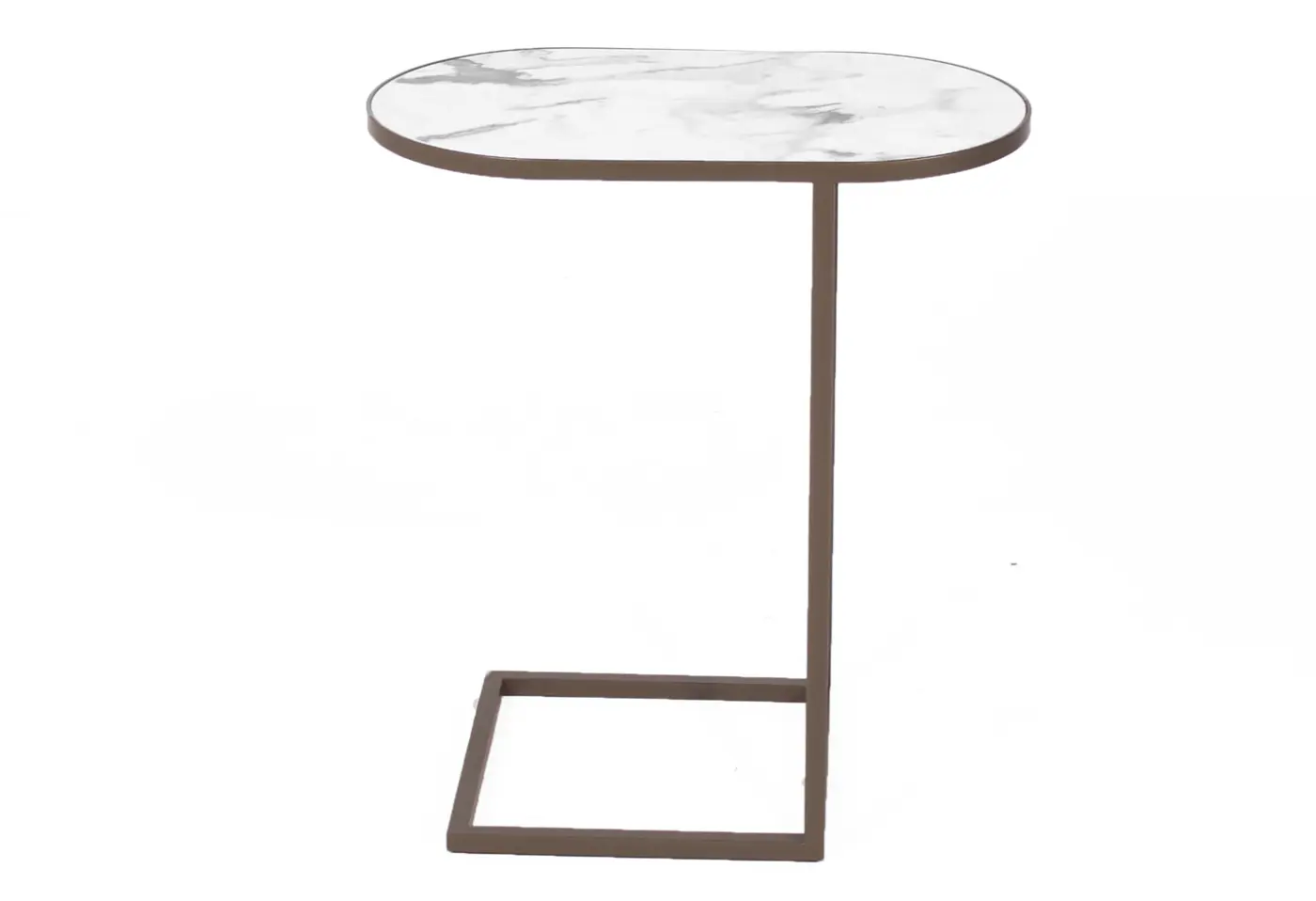 Beistelltisch Prismo Beige Gloss von Leolux Keramikplatte ca. 48x54x28cm