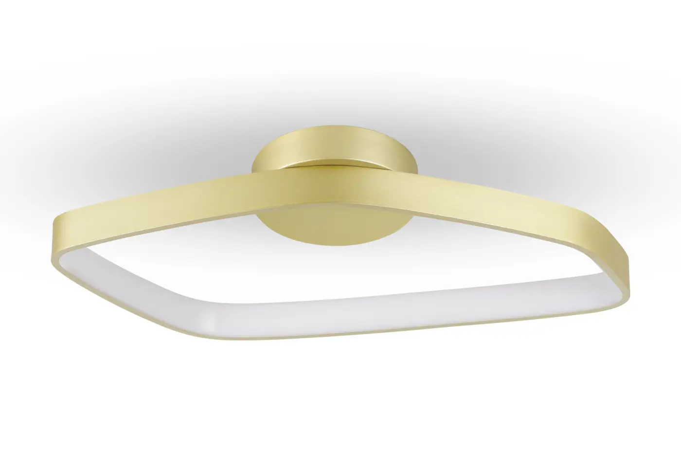 LED-Deckenleuchte 24461.1 messing/weiss Aluminium ca. 58x33,5x7,5cm