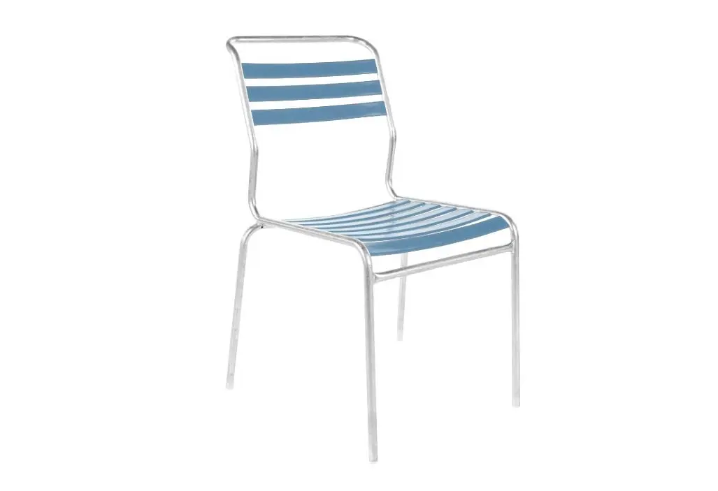 Lättlistuhl Säntis Pastellblau von Schaffner Kunststoff ca. 44x85x60cm