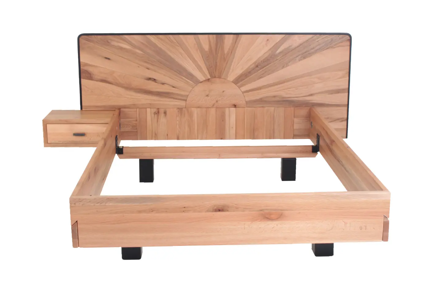 Bett 24044.. Sumpfeiche geölt ca. 140x200cm