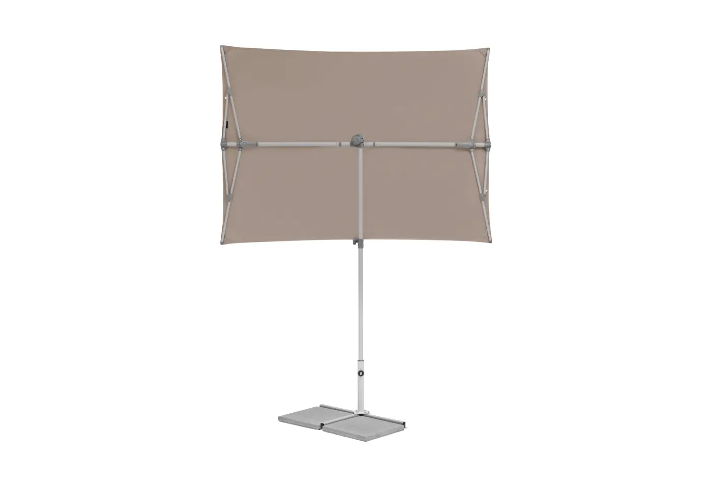 Sonnenschirm Flex Roof Light taupe von Glatz ca. 195x140cm