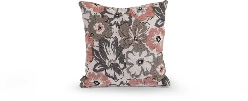 Dekokissen 403611 Flora rosé von Stern 51% Polyacryl, 49% Polyester ca. 55x55x10cm