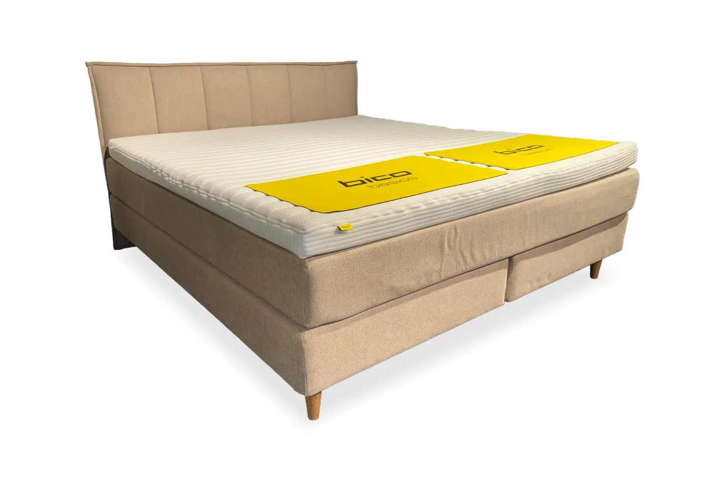 Boxspringbett Basics von Bico Flow sand 9611-C ca. 180x200cm