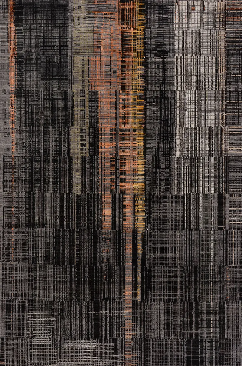 Teppich Kousha 175002 von Negra Wolle mit Seide ca. 246x170cm