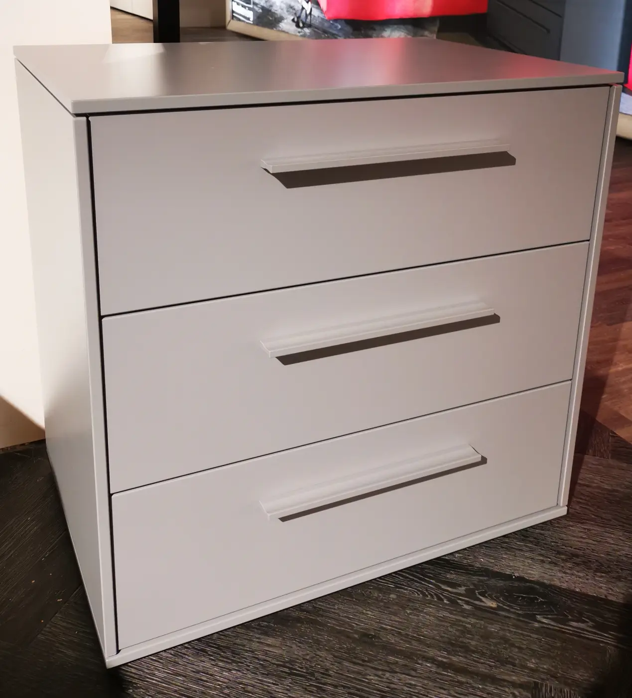 Konsolen-Set 22131.. von Musterring Lack matt platingrau ca. 62,5x93,1x42,4cm