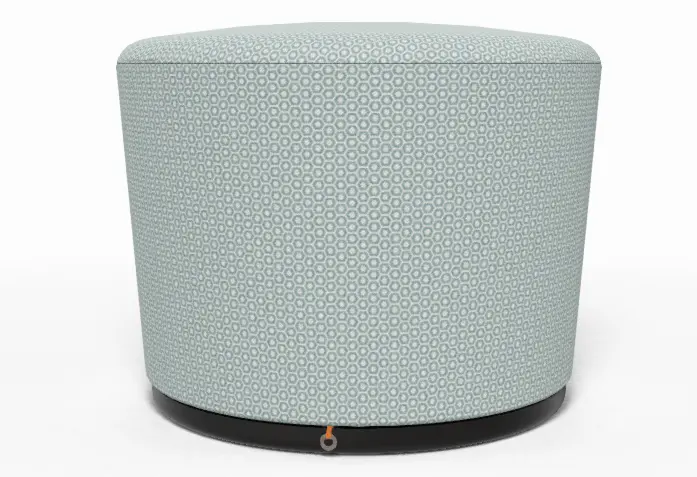 Hocker 20289.1 Stoff Blau ca. 59x45x59cm