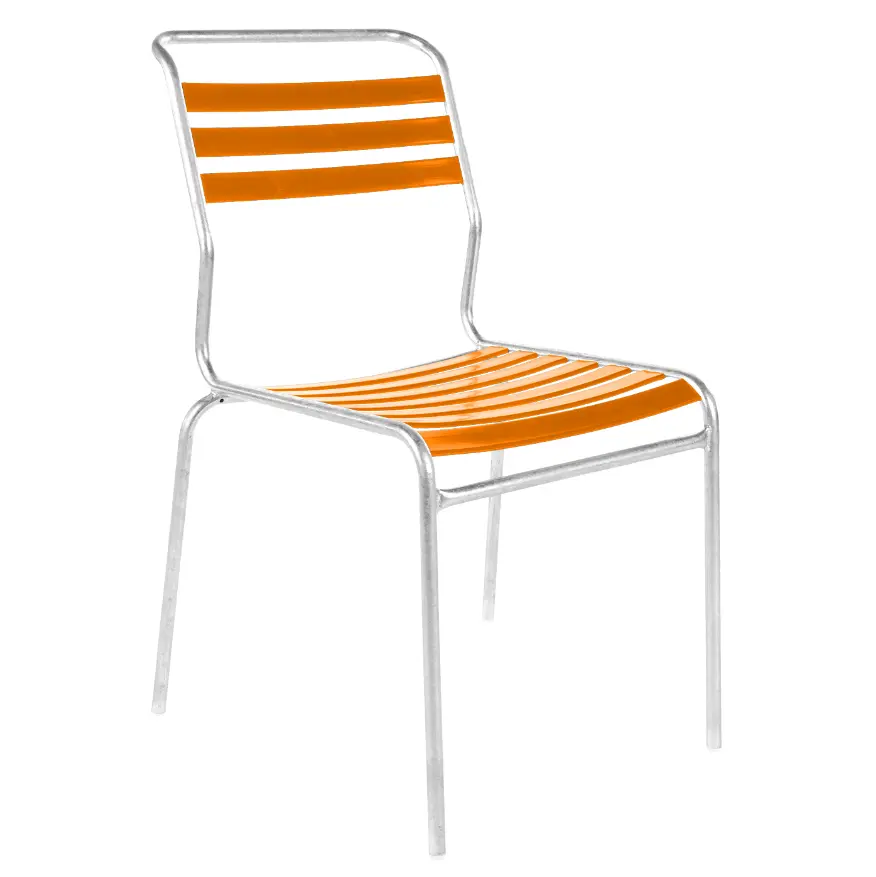 Lättlistuhl Säntis Orange von Schaffner Kunststoff ca. 44x85x60cm