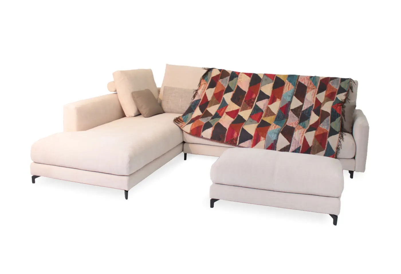 Plaid 975 Bunt Dreieck von Rolf Benz ca. 140x185cm