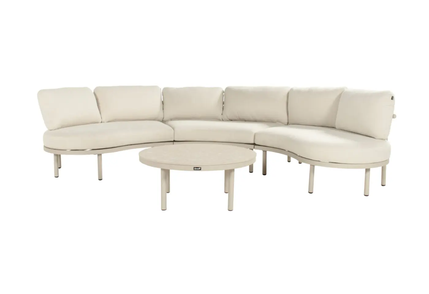 Lounge-Set Palma Sand von Hartman Outdoor Kissen beige