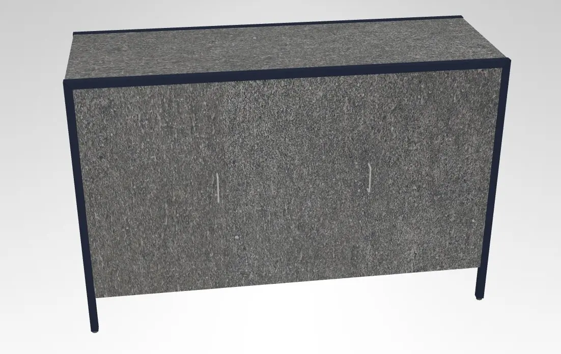 Sideboard Z160 Basalt von Zumsteg Keramik ca. 140x92x50cm