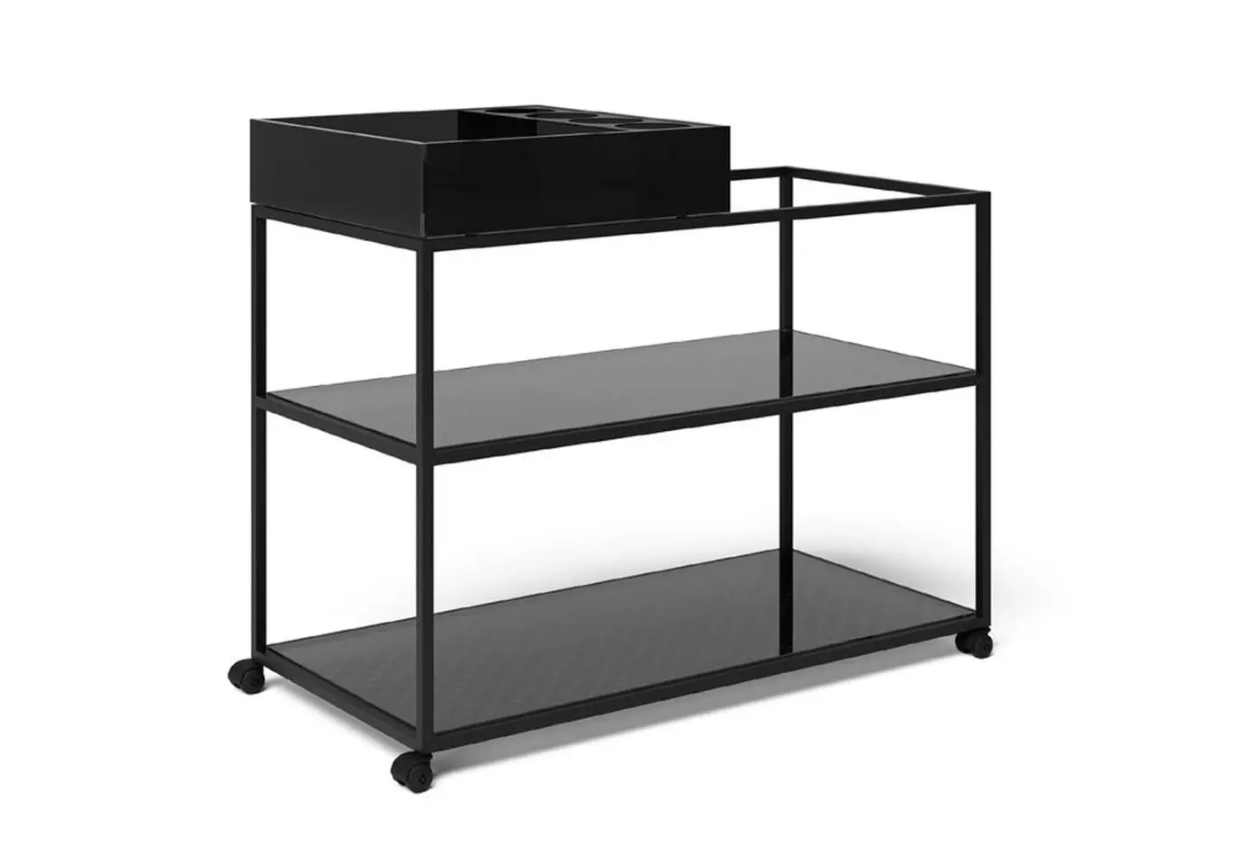 Barwagen JOOP! Cube schwarz gepulvert von Joop Glas ca. 90x60x45cm