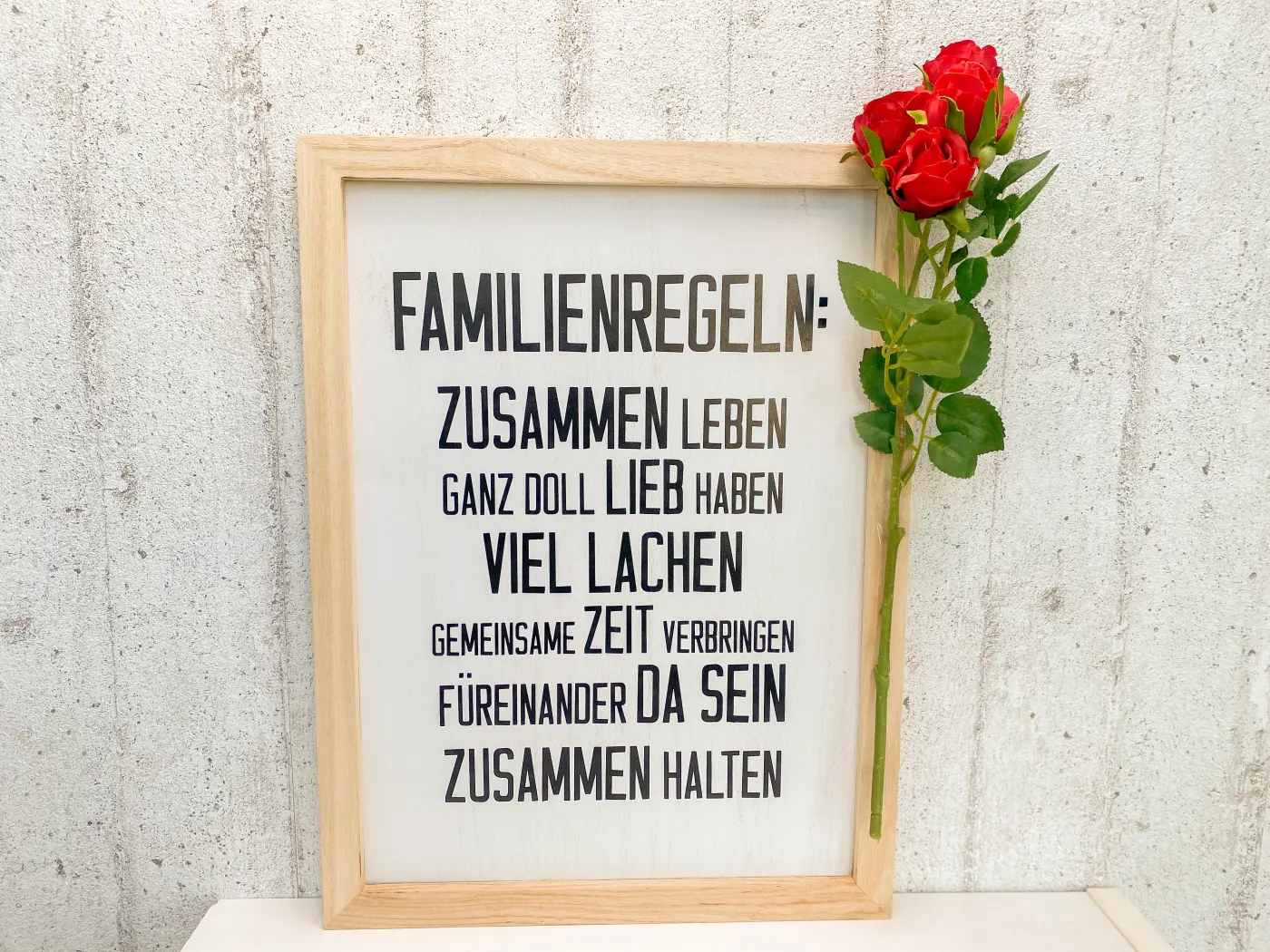 Familienregelschild Schild, Polyantrose