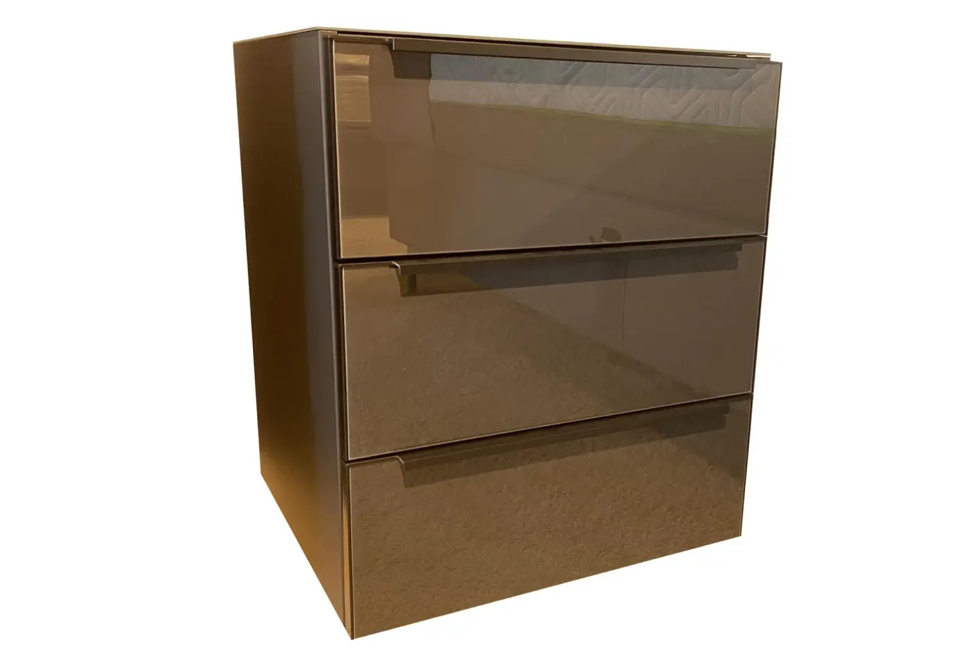 Nachttisch-Set 23734.. Basalt, Basaltglas ca. 50x60x46cm