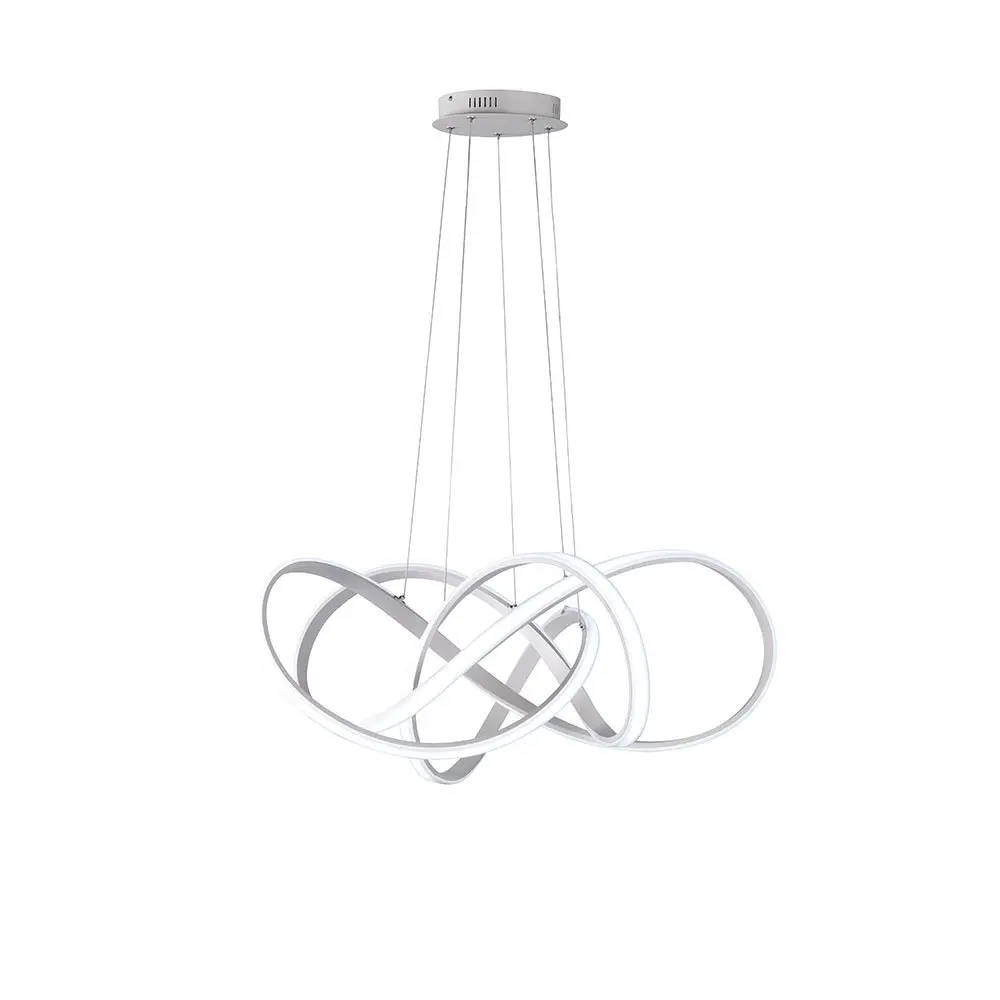 LED-Hängeleuchte 21647.. Silber Aluminium, Metall, Silikon ca. 90,5cm