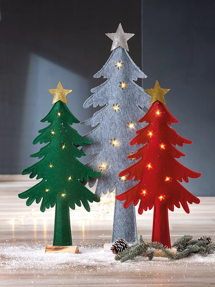 LED-Tannenbaum Noel, Filz, 90x42cm