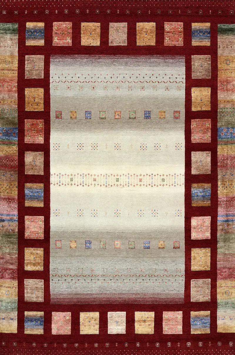 Teppich Loribaft 186864 von Negra Wolle mit Bambusseide ca. 180x120cm