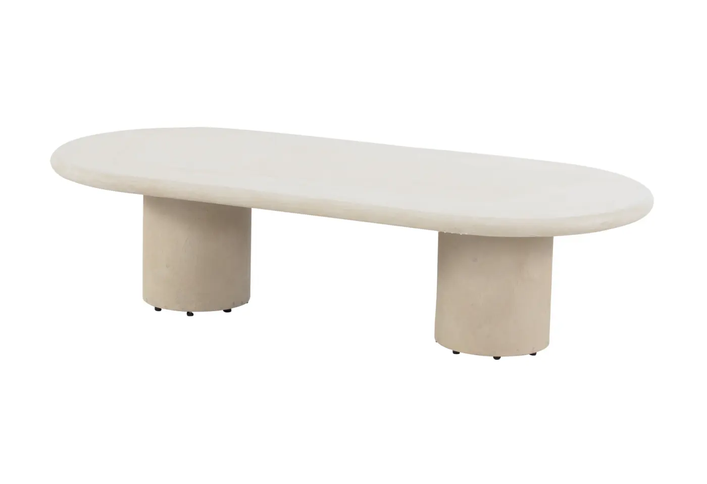 Kaffeetisch Hampton von 4 Seasons Tischplatte mortex oval ca. 140x65x35cm