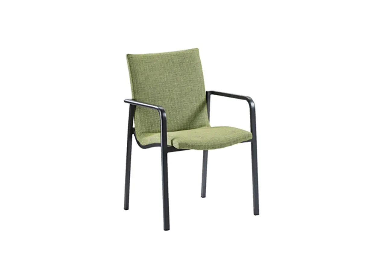 Dinning-Sessel 22917 Grün Outdoorstoff ca. 57x85x60cm