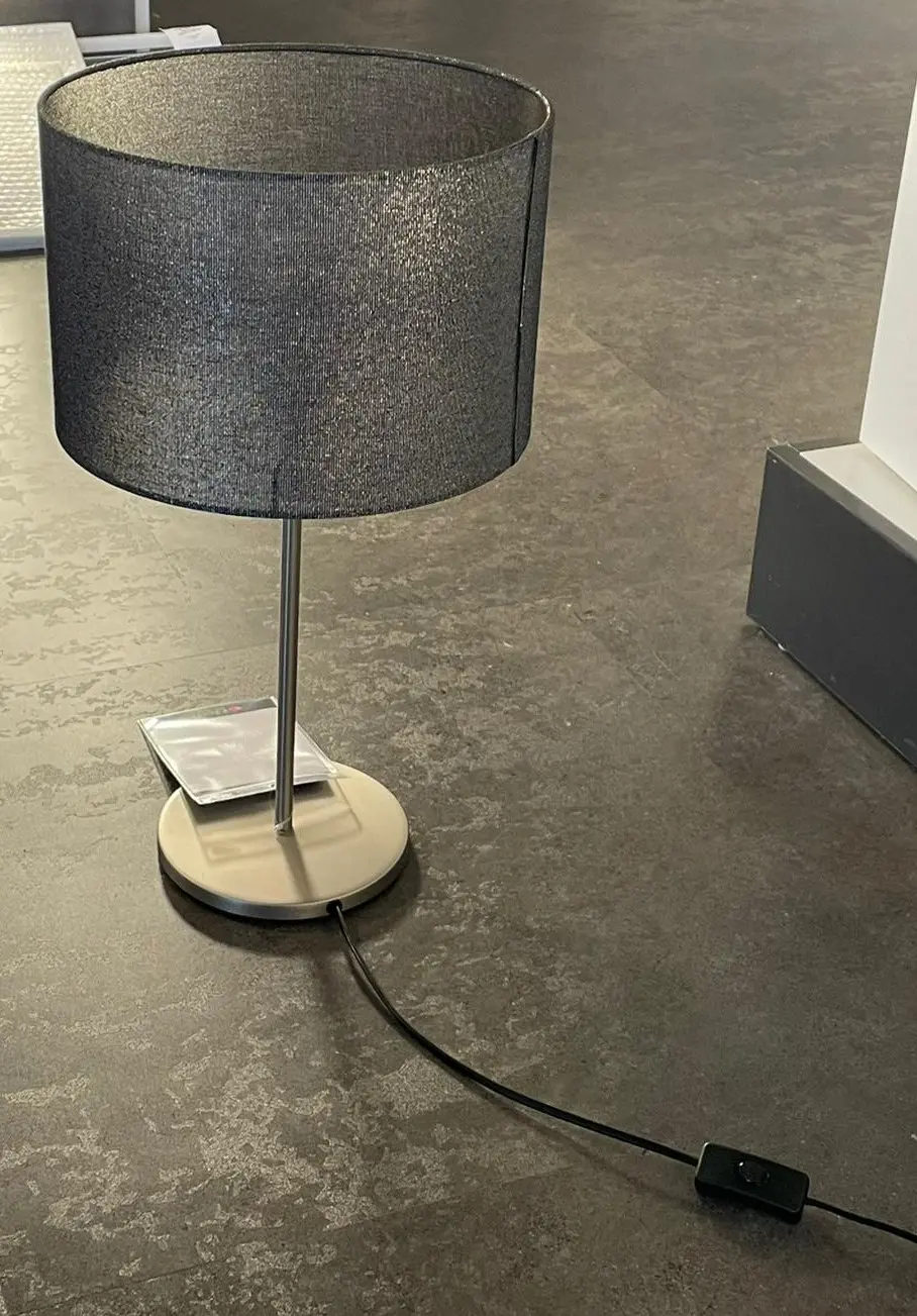 HV-Tischleuchte 8442.. Nickel matt ca. 22x30x53,5cm