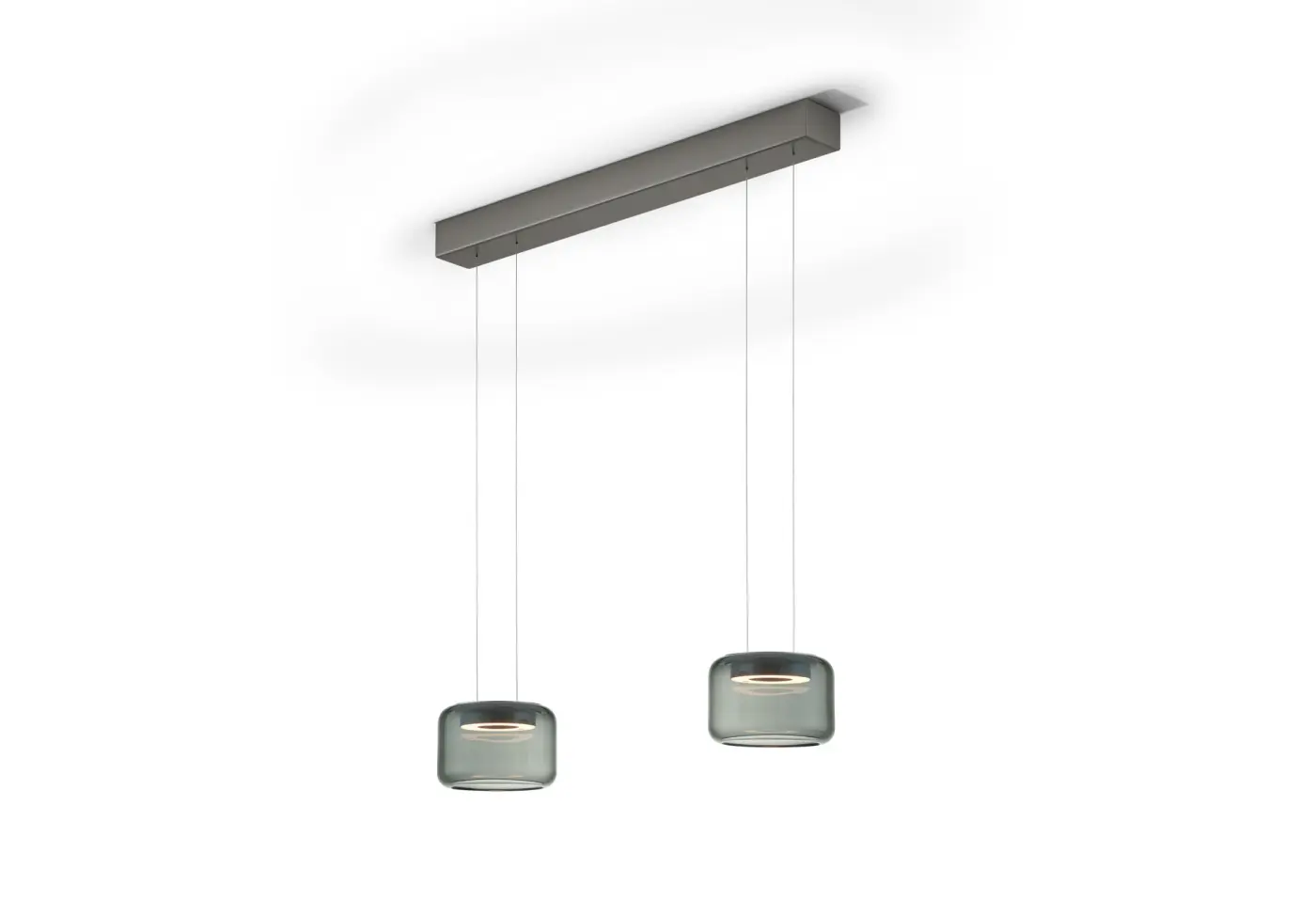 Pendelleuchte 23772.. Graphit-anthrazit Glas ca. 70x170cm