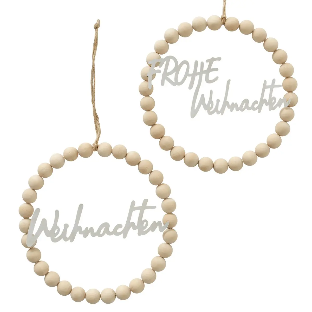 Dekohänger 16cm Beads, rund, sort. Beads ca. 16cm