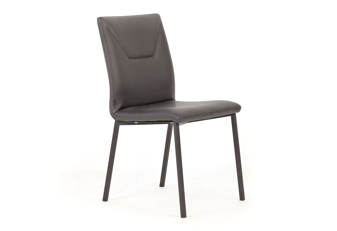 Stuhl Lily von Seetal Leder "schwarz" ca. 47x89x56cm 