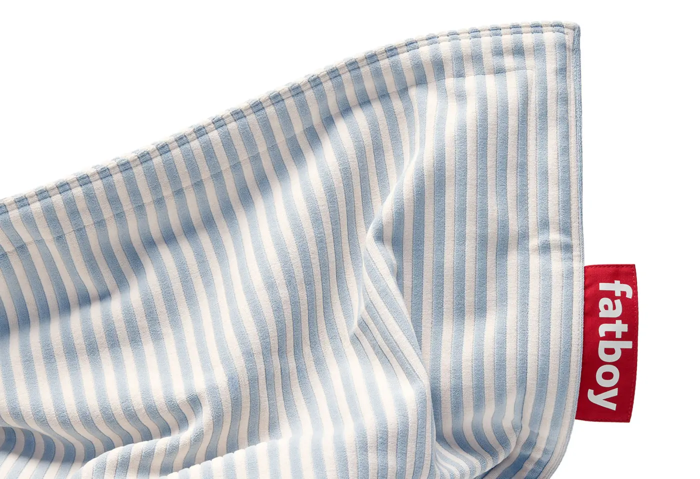 Sitzsack Original Slim Terry Blizzard Blue Creme von Fatboy Polyester ca. 155x120cm