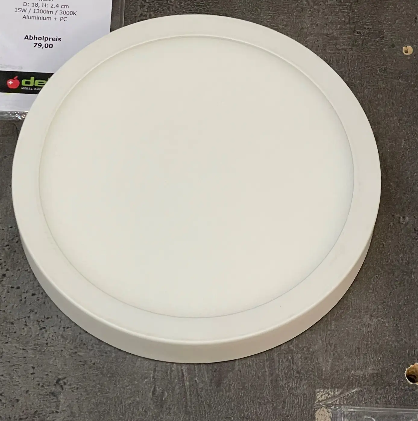 LED-Deckenleuchte 8974.. Weiss, Aluminium ca. 18cm