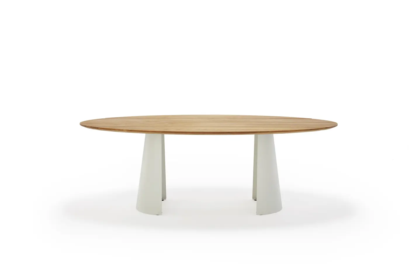 Tisch MR JustB! von Musterring Teak massiv geölt, 4 teilig mit Facette ca. 220x115x76cm
