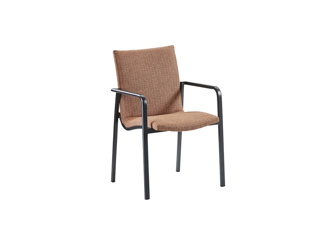 Dinning-Sessel 22918 Terracotta Outdoorstoff ca. 57x85x60cm