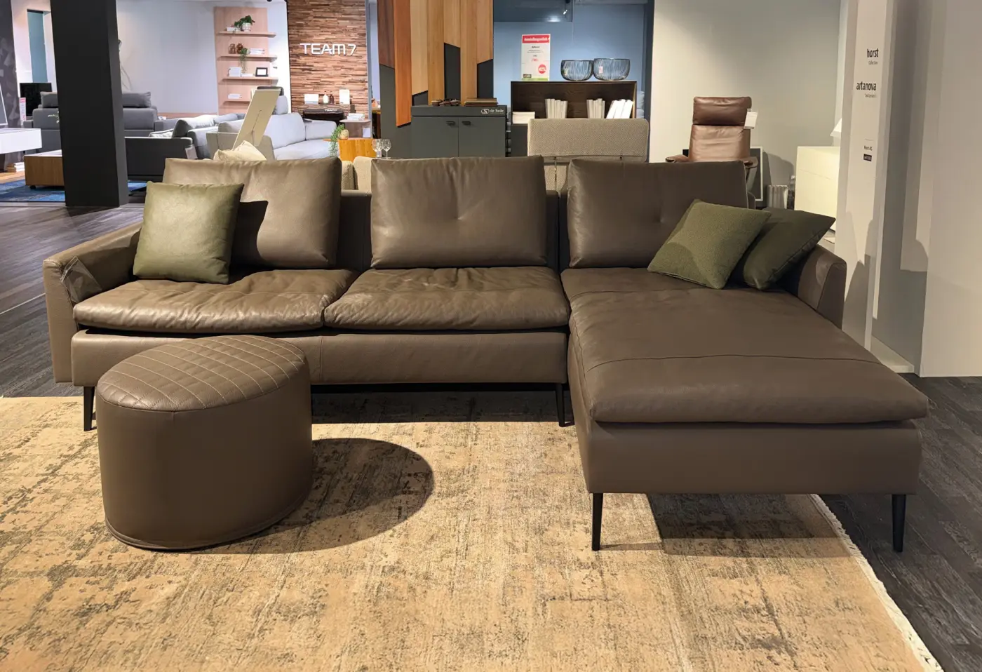 Polstergarnitur Dyo 9192 Elegance von Artanova Leder ca. 298x178cm
