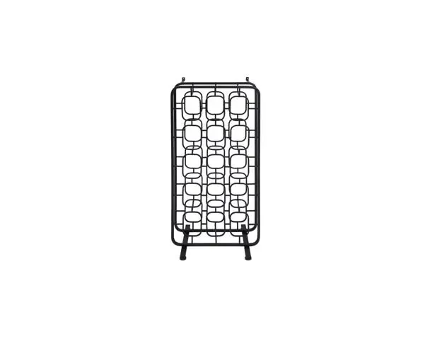 Weinregal 16492 Schwarz, Pulverbeschichtet Stahl ca. 50x103x35cm