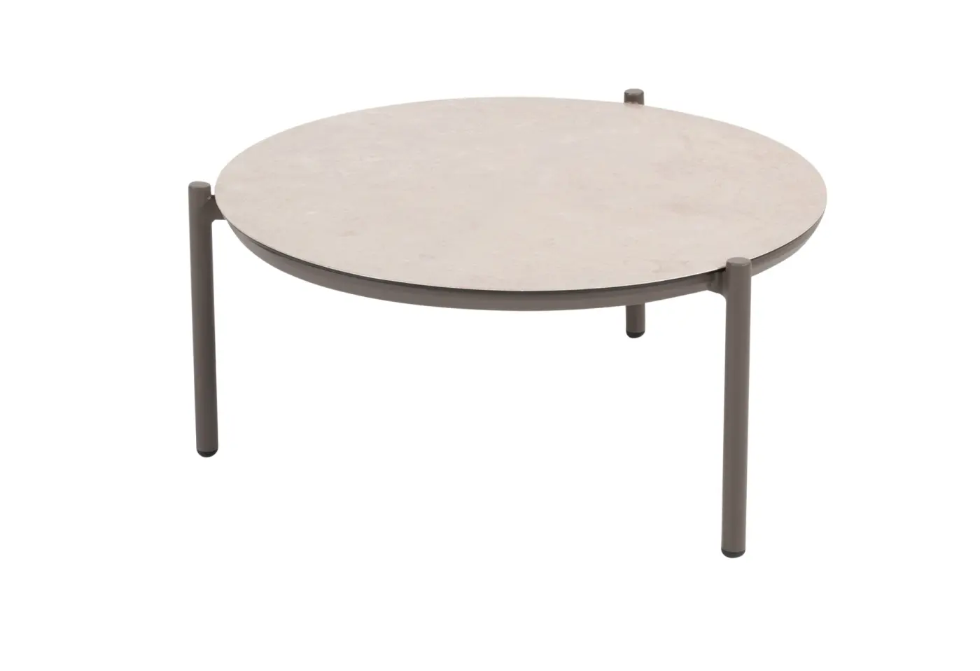 Kaffeetisch Vic von 4 Seasons Platte Keramik auf Glas ca. 73x35cm